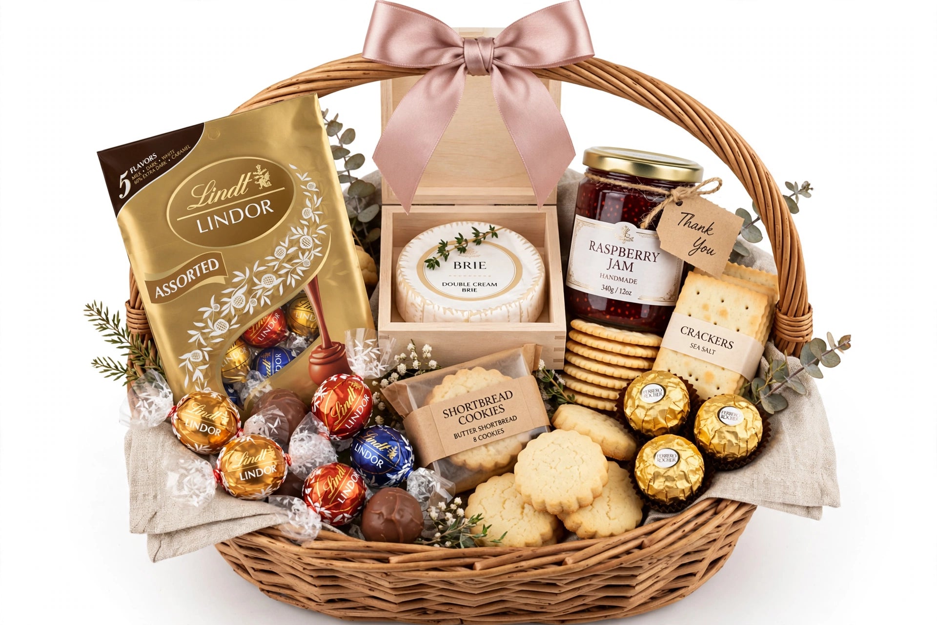 Classic thank you basket