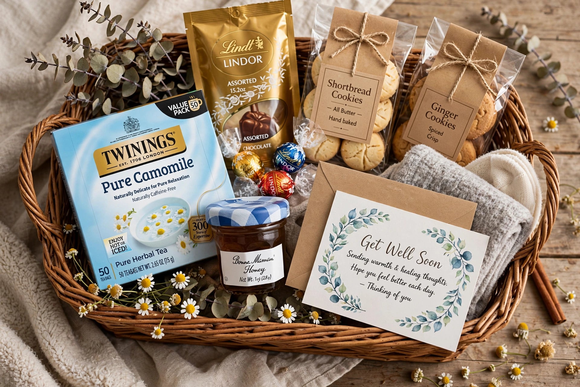 Get well soon sympathy basket